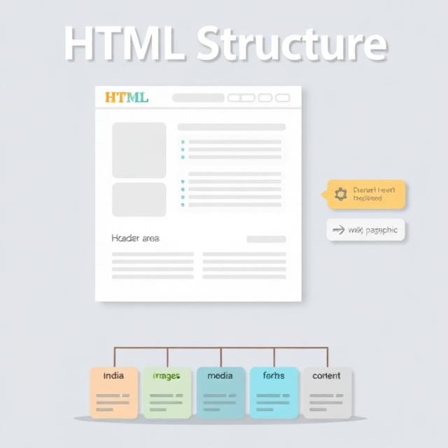 Illustration of HTML document structure